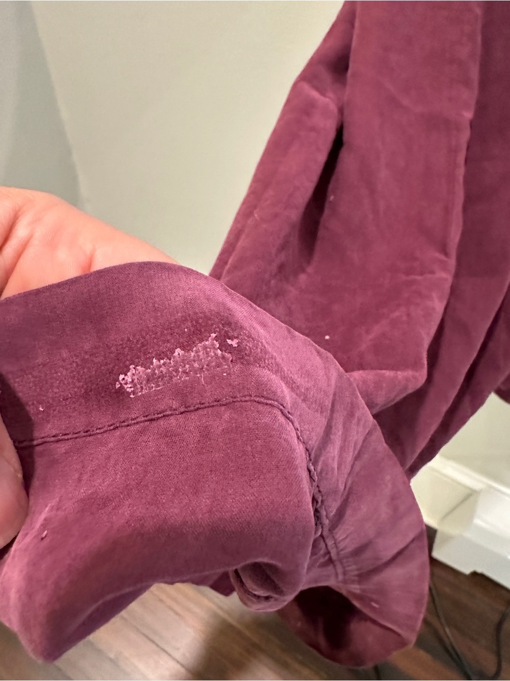 Marine Layer Wide-Leg Pull-On Pants in Berry - Picture 7 of 7